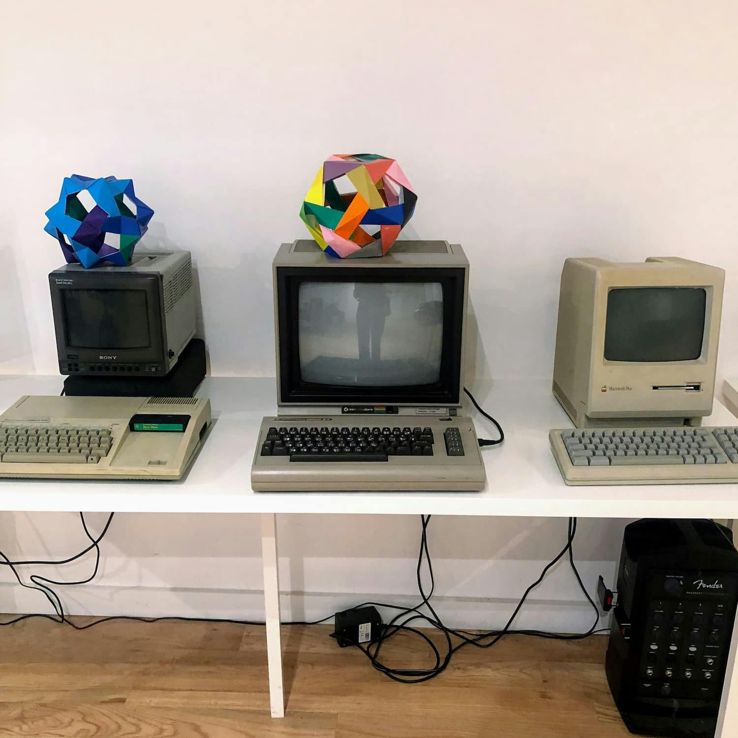 A few of the amazing (and functional!) vintage computers at the Recurse Center (April '19)
